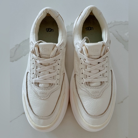 Women's UGG Lifestyle Shoes Low-top Marin Mega Lace White Size 9 - Picture 2 of 8